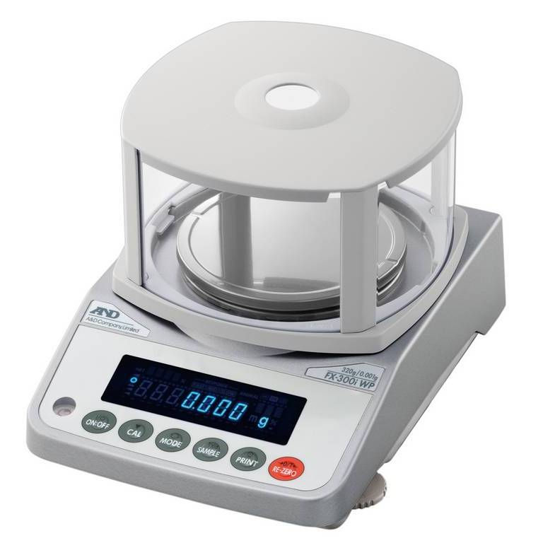 Влагозащищённые лабораторные весы AND DL-120WP