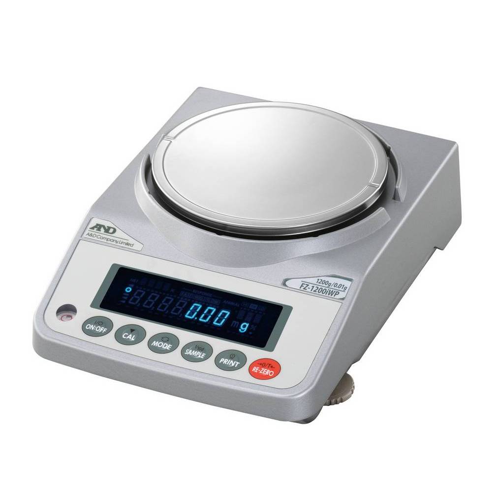 Влагозащищённые лабораторные весы AND DX-1200WP